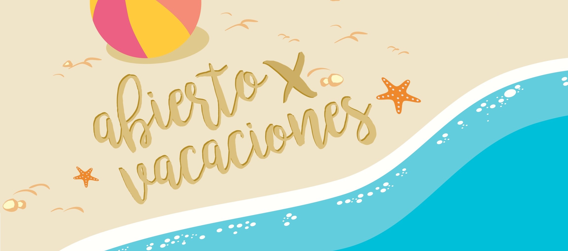 Abierto por vacaciones